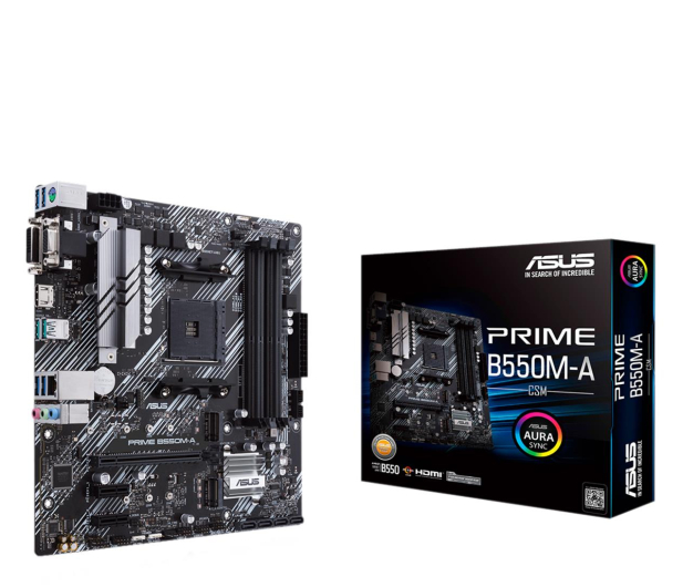 ASUS Płyta główna Prime B550M-A/CSM AM4 4DDR4 HDMI M.2 mATX PRIME B550M-A/CSM - 1203198 - zdjęcie